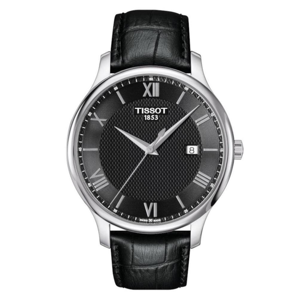 Tissot T-Classic Tradition Black Leather Strap T0636101605800 Tissot T-Classic Tradition Black Leather Strap T0636101605800
