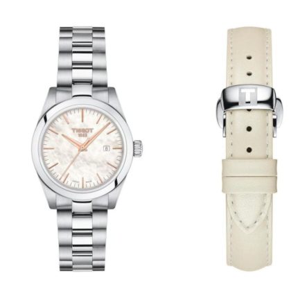 Tissot T-Classic T-My Lady Silver Stainless Steel Bracelet Gift Set T1320101111100
