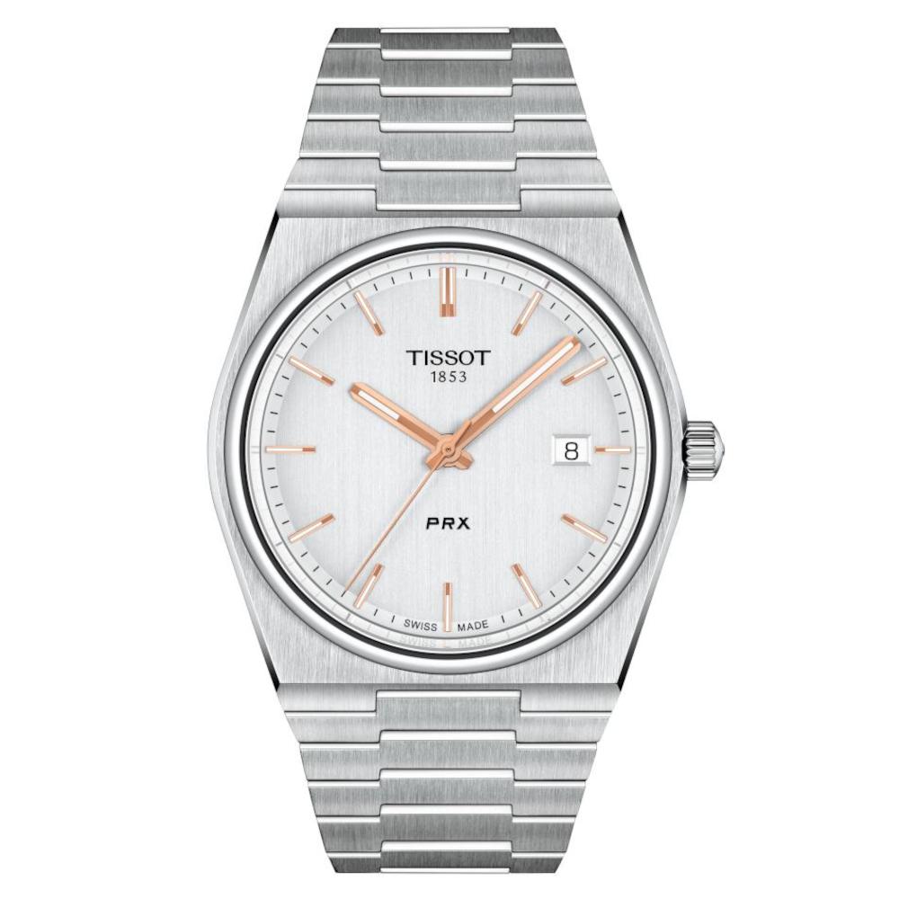 Tissot T-Classic PRX 40 Silver Stainless Steel Bracelet T1374101103100 Tissot T-Classic PRX 40 Silver Stainless Steel Bracelet T1374101103100