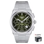 Tissot T-Classic PRX Automatic Chronograph Silver Stainless Steel Bracelet T1374271109100