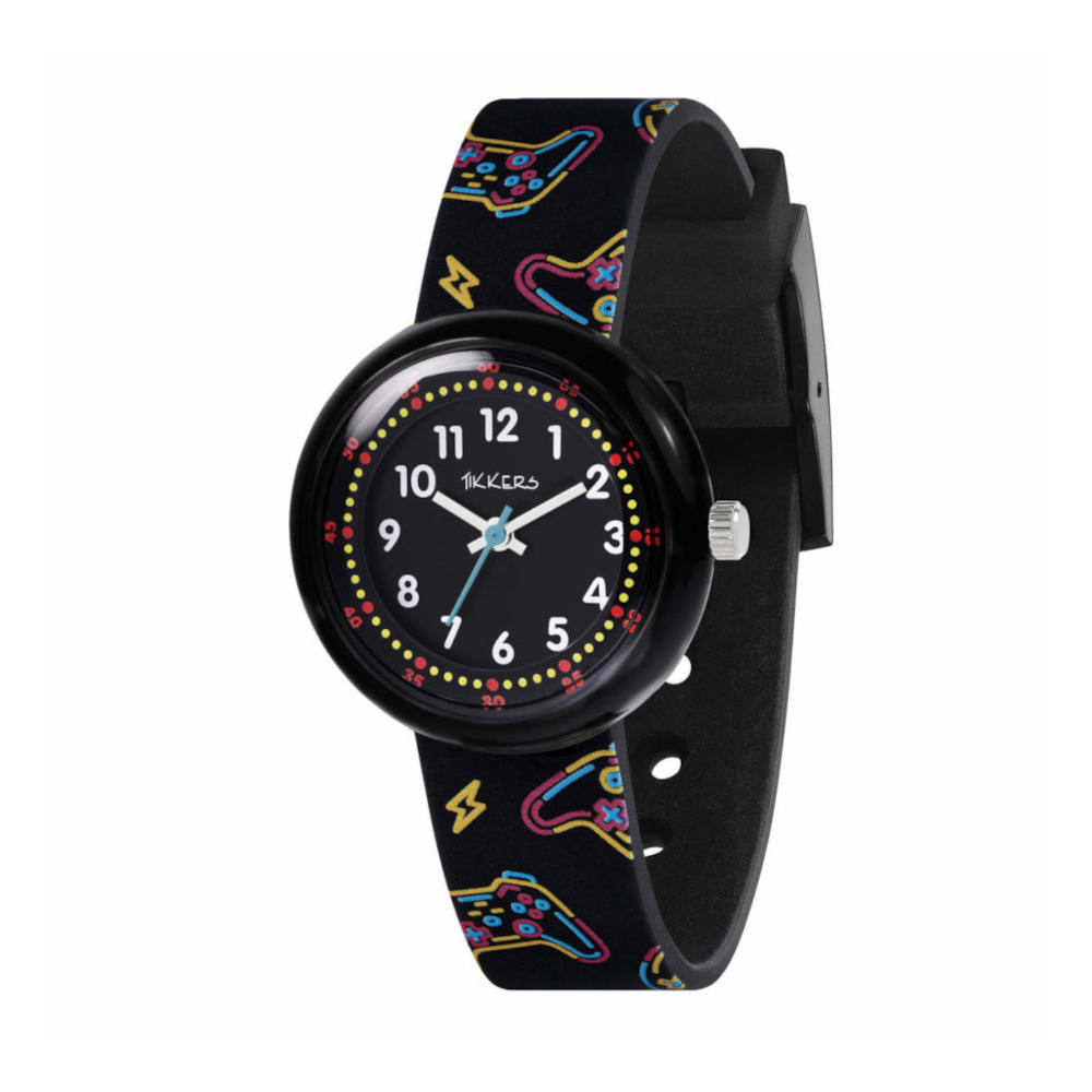 Tikkers Black Silicone Strap ATK1103 Tikkers Black Silicone Strap ATK1103