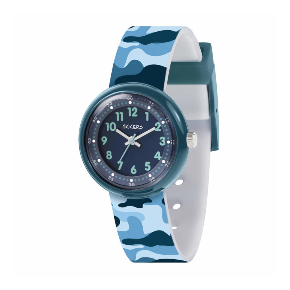 Tikkers Blue Camouflage Silicone Strap ATK1104 Tikkers Blue Camouflage Silicone Strap ATK1104