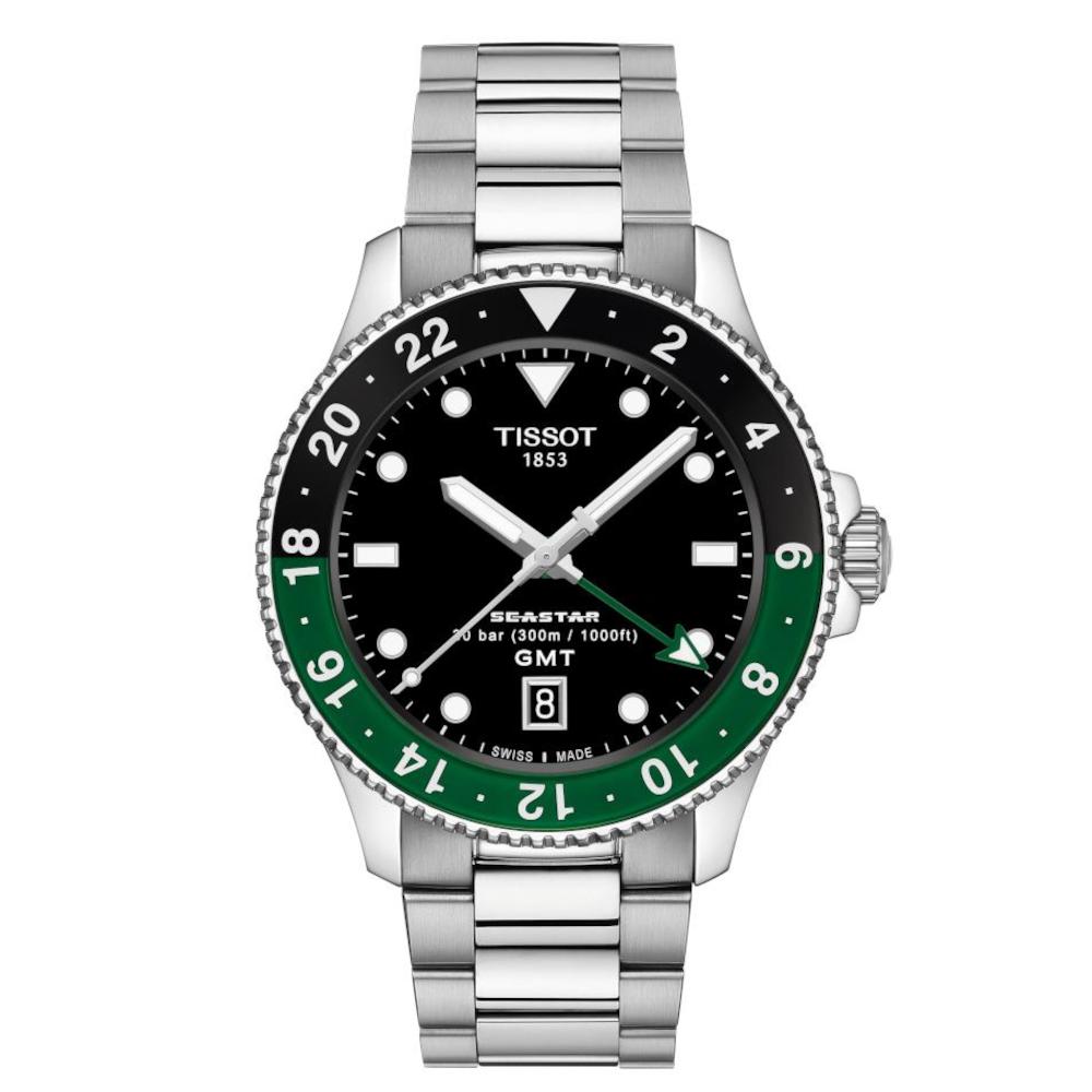 Tissot T-Sport Seastar 1000 Quartz GMT Silver Stainless Steel Bracelet T1208521105100 Tissot T-Sport Seastar 1000 Quartz GMT Silver Stainless Steel Bracelet T1208521105100