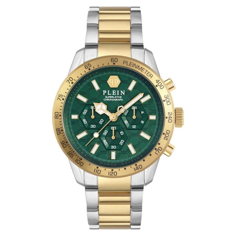 Philipp Plein The Pleinmeter Chronograph Two Tone Stainless Steel Bracelet PWPYA0524 Philipp Plein The Pleinmeter Chronograph Two Tone Stainless Steel Bracelet PWPYA0524