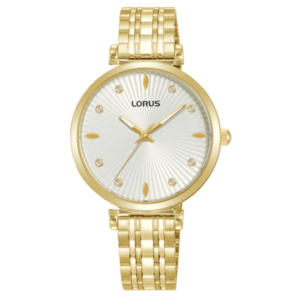Lorus Women Crystals Gold Stainless Steel Bracelet RG266XX9 Lorus Women Crystals Gold Stainless Steel Bracelet RG266XX9