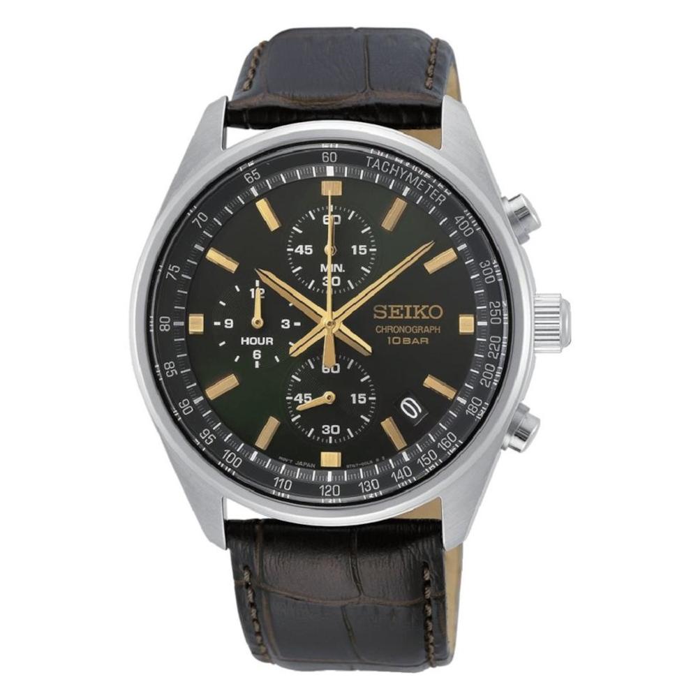 Seiko Conceptual Chronograph Brown Leather Strap SSB385P1 Seiko Conceptual Chronograph Brown Leather Strap SSB385P1