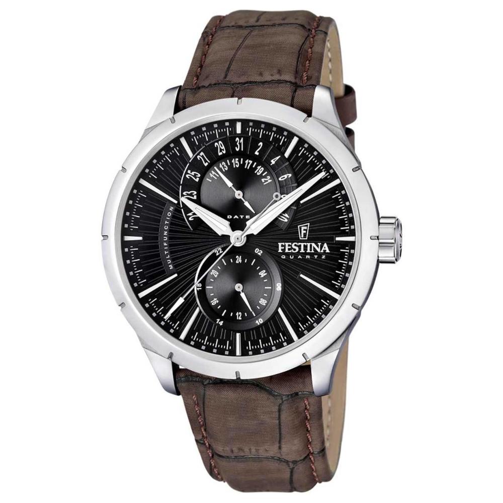 Festina Multifunction Brown Leather Strap F16573/4 Festina Multifunction Brown Leather Strap F16573/4