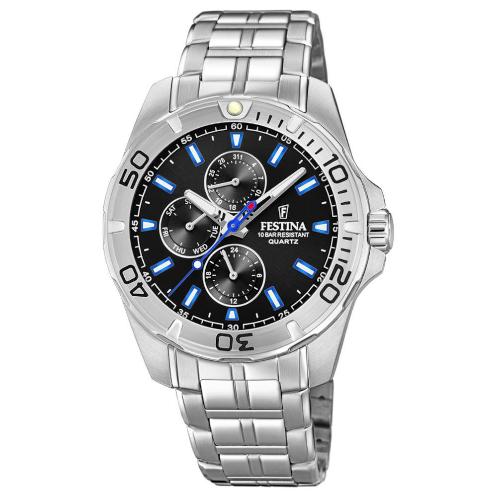 Festina Multifunction Silver Stainless Steel Bracelet F20445/6 Festina Multifunction Silver Stainless Steel Bracelet F20445/6