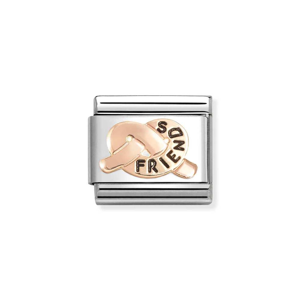 NOMINATION COMPOSABLE CLASSIC LINK FRIENDS KNOT IN 9K ROSE GOLD 430202/36 NOMINATION COMPOSABLE CLASSIC LINK FRIENDS KNOT IN 9K ROSE GOLD 430202/36