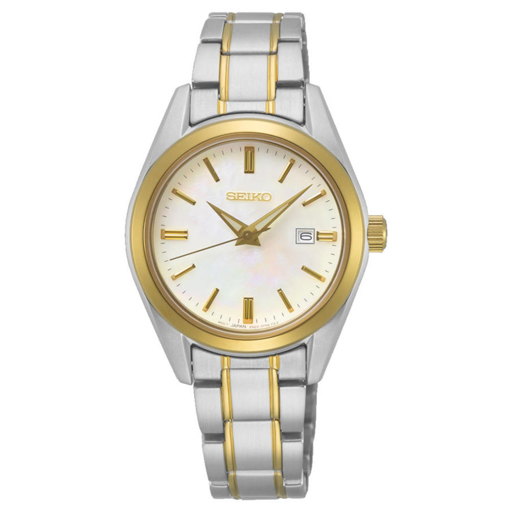 Seiko Analogue Quartz Two Tone Stainless Steel Bracelet SUR636P1 Seiko Analogue Quartz Two Tone Stainless Steel Bracelet SUR636P1