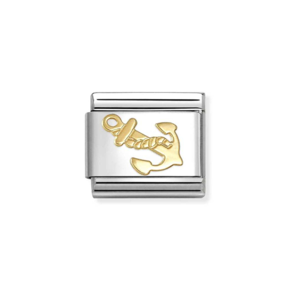 NOMINATION COMPOSABLE CLASSIC LINK ANCHOR IN 18K GOLD 030149/62 NOMINATION COMPOSABLE CLASSIC LINK ANCHOR IN 18K GOLD 030149/62