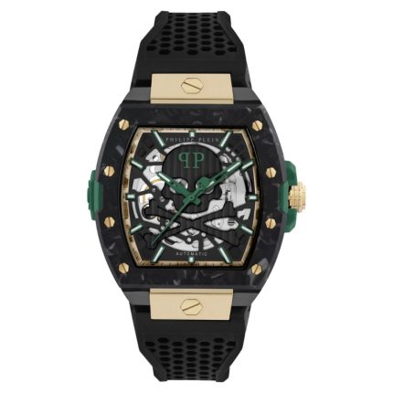 Philipp Plein The Skeleton 2.0 Automatic Black Rubber Strap PWJFA0325