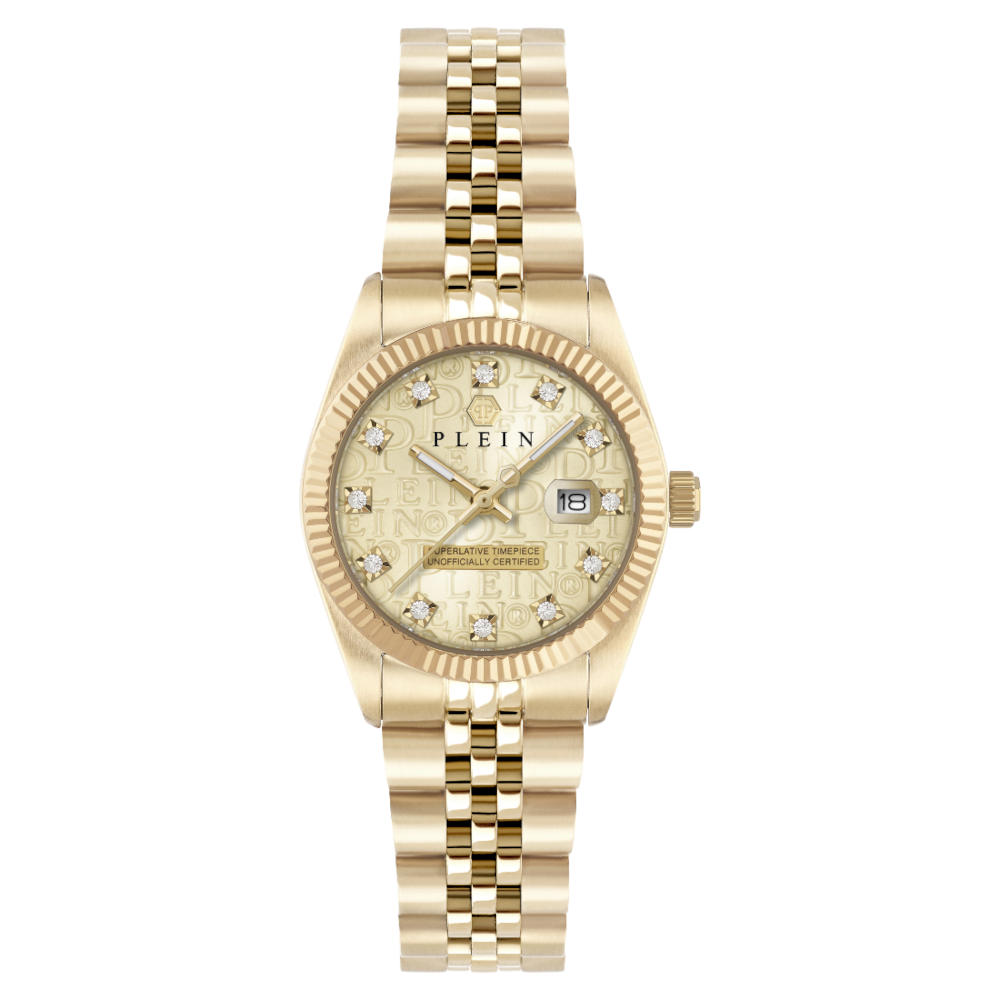 Philipp Plein Date Superlative Crystals Gold Stainless Steel Bracelet PWNFA0525 Philipp Plein Date Superlative Crystals Gold Stainless Steel Bracelet PWNFA0525