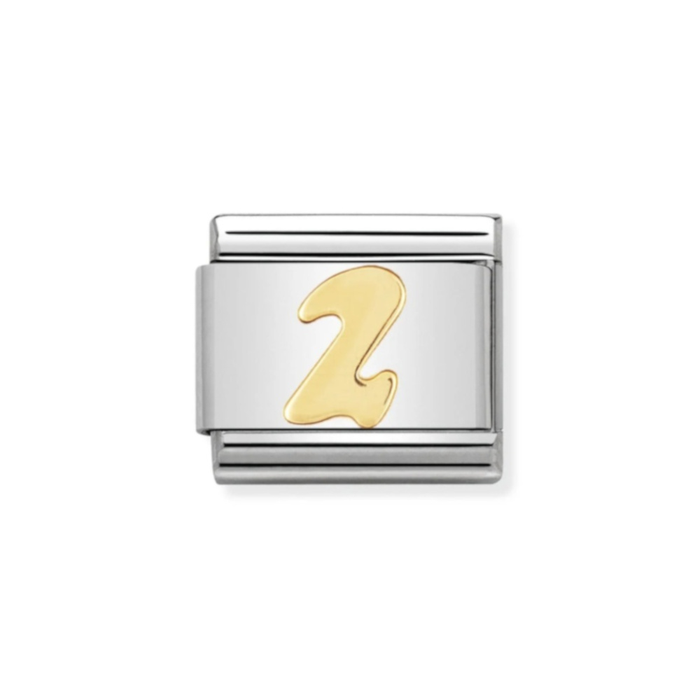 NOMINATION COMPOSABLE CLASSIC LINK NUMBER 2 IN 18K GOLD 030102/02 NOMINATION COMPOSABLE CLASSIC LINK NUMBER 2 IN 18K GOLD 030102/02
