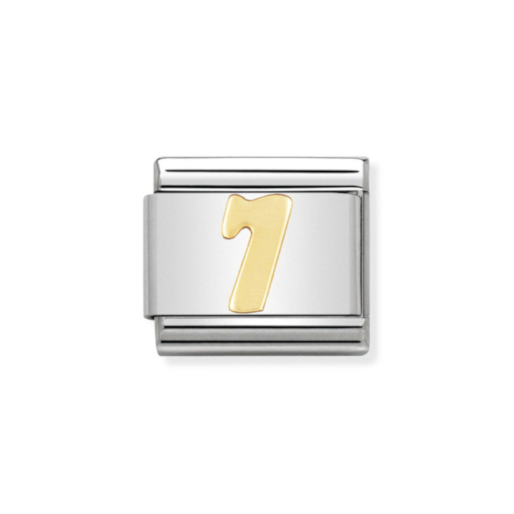NOMINATION COMPOSABLE CLASSIC LINK NUMBER 7 IN 18K GOLD 030102/07 NOMINATION COMPOSABLE CLASSIC LINK NUMBER 7 IN 18K GOLD 030102/07
