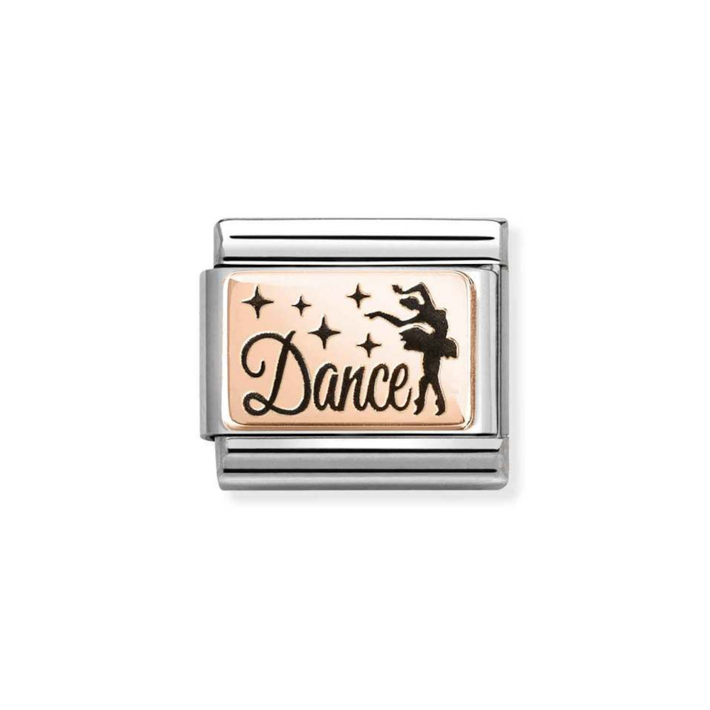 NOMINATION COMPOSABLE CLASSIC LINK DANCE WITH BALLERINA IN 9K ROSE GOLD 430111/29 NOMINATION COMPOSABLE CLASSIC LINK DANCE WITH BALLERINA IN 9K ROSE GOLD 430111/29