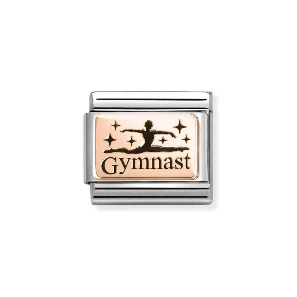 NOMINATION COMPOSABLE CLASSIC LINK GYMNAST IN 9K ROSE GOLD 430111/30 NOMINATION COMPOSABLE CLASSIC LINK GYMNAST IN 9K ROSE GOLD 430111/30