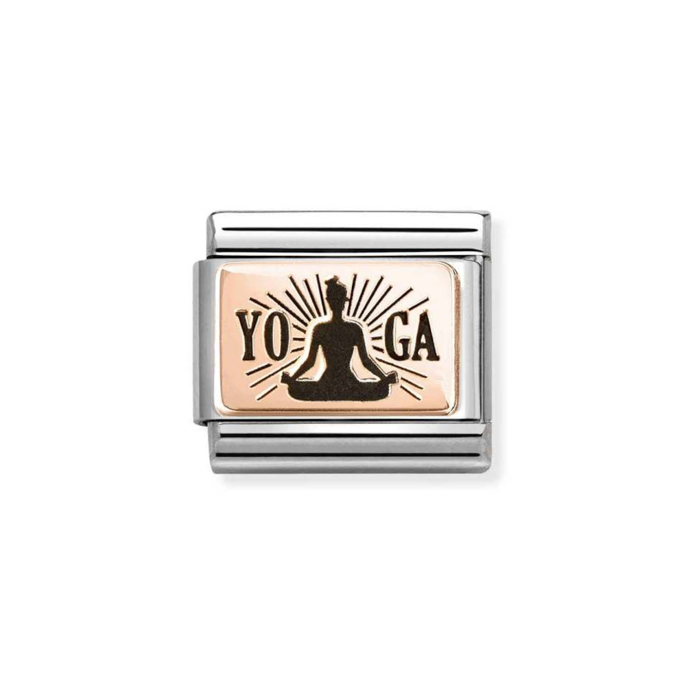 NOMINATION COMPOSABLE CLASSIC LINK YOGA LOTUS POSE IN 9K ROSE GOLD 430111/31 NOMINATION COMPOSABLE CLASSIC LINK YOGA LOTUS POSE IN 9K ROSE GOLD 430111/31
