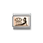 NOMINATION COMPOSABLE CLASSIC LINK YOGA COBRA POSE IN 9K ROSE GOLD 430111/32