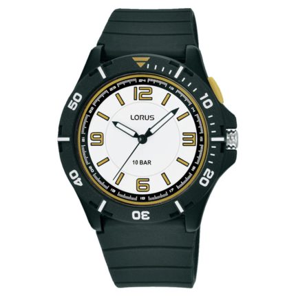 Lorus Sports Black Silicone Strap R2311QX9