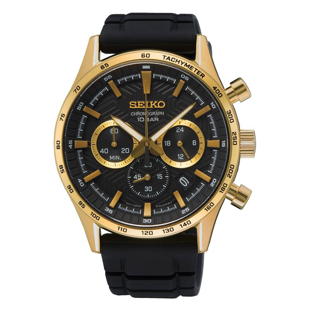 Seiko Conceptual Chronograph Black Silicone Strap SSB446P1 Seiko Conceptual Chronograph Black Silicone Strap SSB446P1