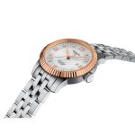 Tissot T-Classic Le Locle Diamonds Automatic Silver Stainless Steel Bracelet and 18K Rose Gold Bezel T9322074103600