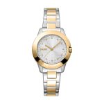 Dkny Park Ave Logo Two Tone Stainless Steel Bracelet DK1L021M0075