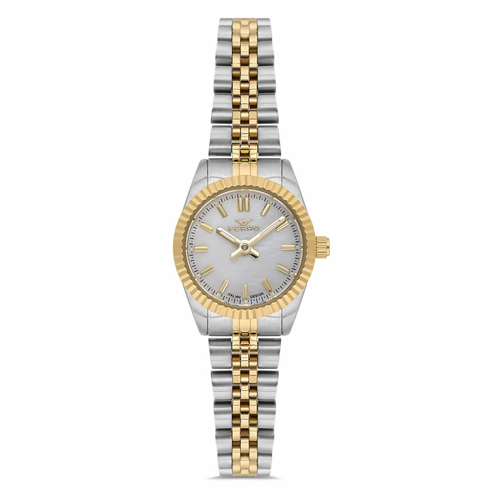 Ferro Two Tone Stainless Steel Bracelet FL21595AWT-D Ferro Two Tone Stainless Steel Bracelet FL21595AWT-D