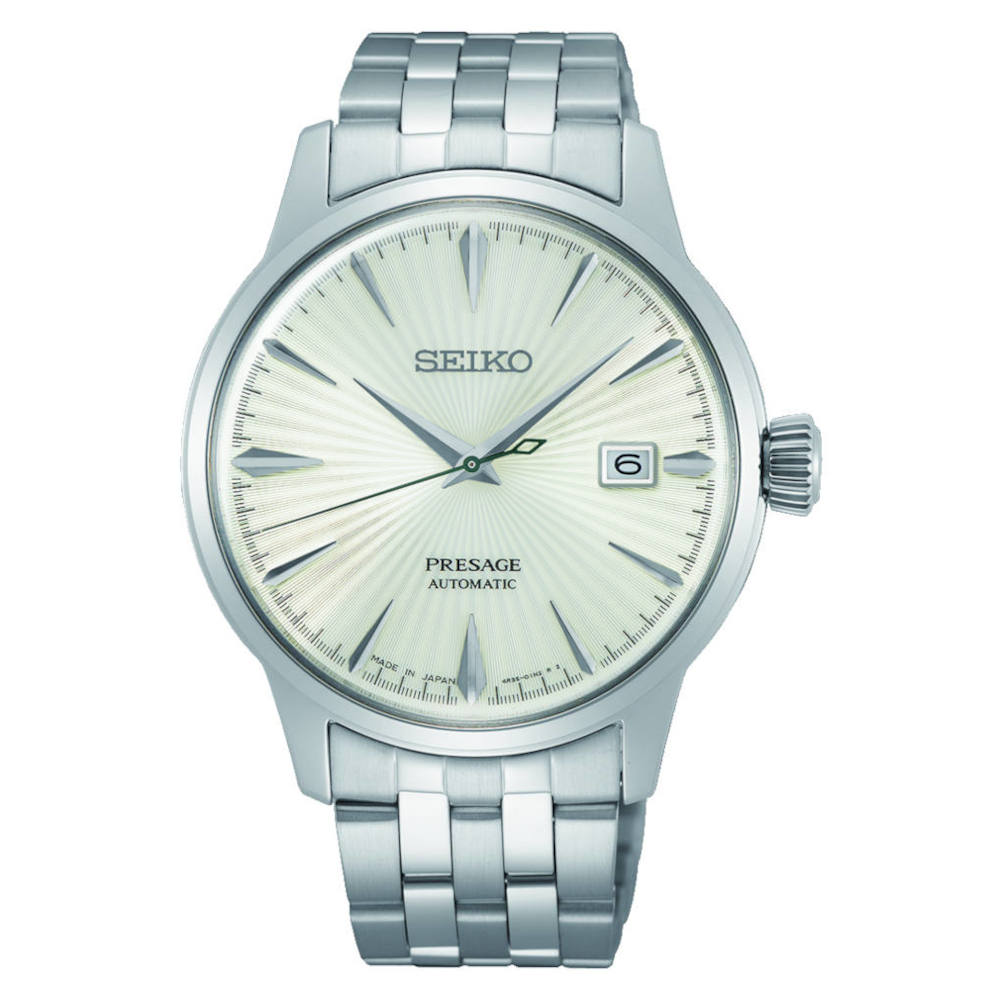Seiko Presage Cocktail Time "The Martini" Automatic Silver Stainless Steel Bracelet SRPG23J1 Seiko Presage Cocktail Time "The Martini" Automatic Silver Stainless Steel Bracelet SRPG23J1