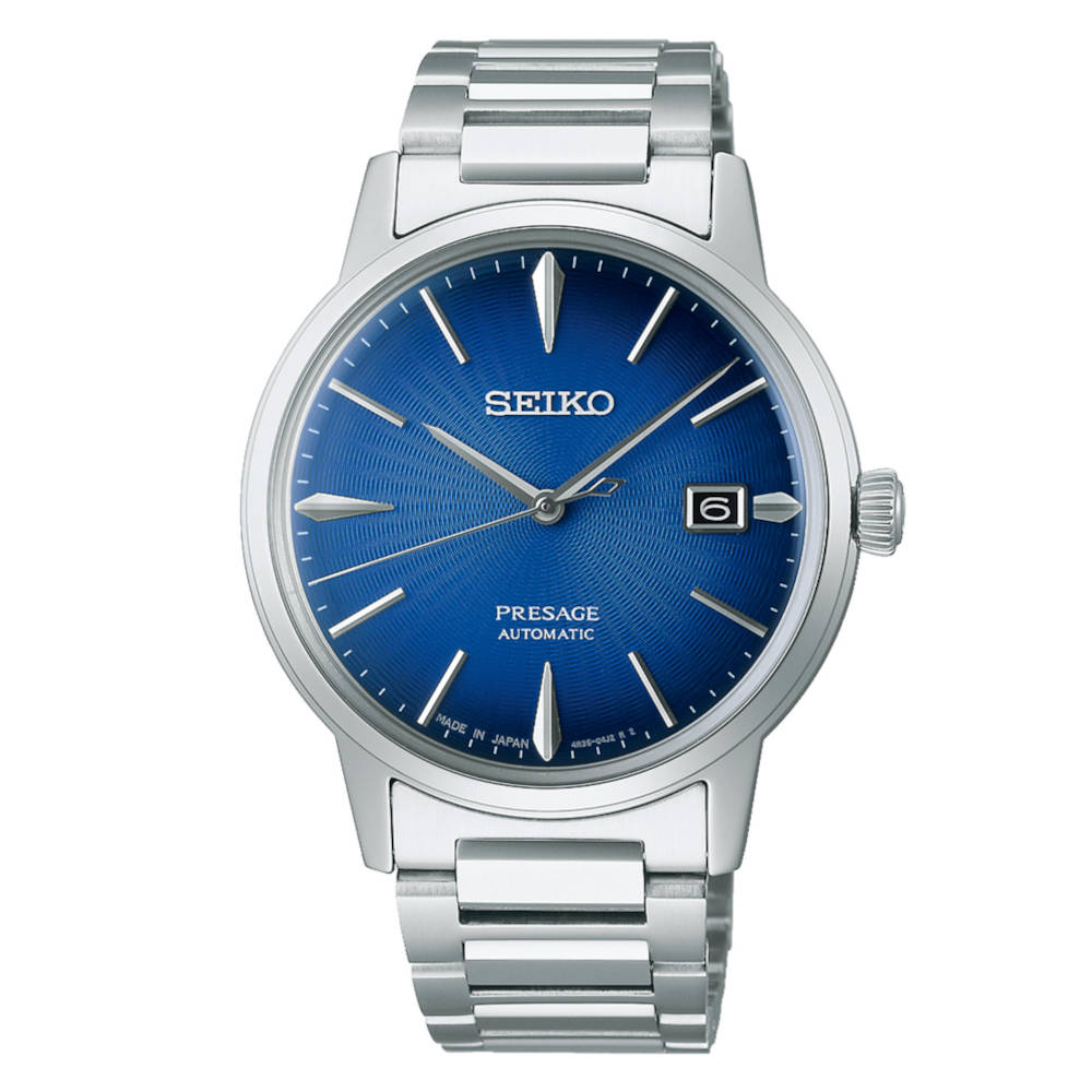 Seiko Presage Cocktail Time "The Aviation" Automatic Silver Stainless Steel Bracelet SRPJ13J1 Seiko Presage Cocktail Time "The Aviation" Automatic Silver Stainless Steel Bracelet SRPJ13J1