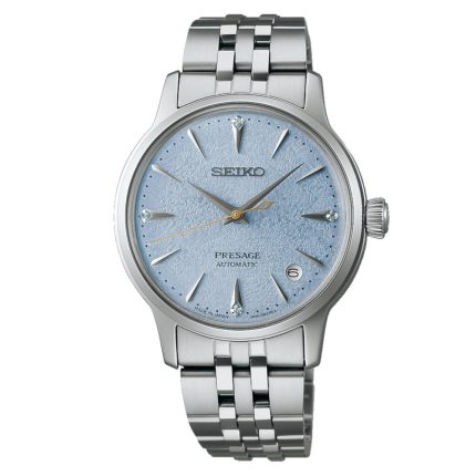 Seiko Presage Cocktail Time Diamond "Frozen Skydiving" Automatic Stainless Steel Bracelet SRPL61J1