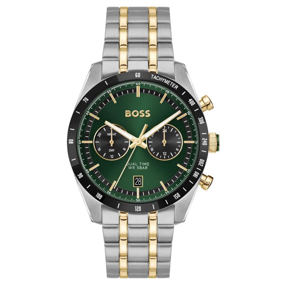 Boss Ionic Dual Time Two Tone Stainless Steel Bracelet Chronograph 1514287 Boss Ionic Dual Time Two Tone Stainless Steel Bracelet Chronograph 1514287