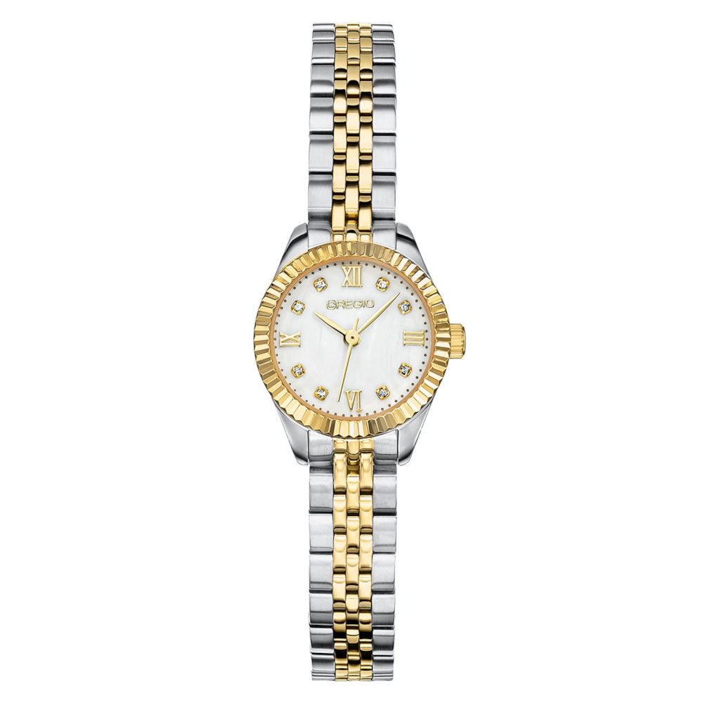 Gregio Serenite Crystals Two Tone Stainless Steel Bracelet GR610040 Gregio Serenite Crystals Two Tone Stainless Steel Bracelet GR610040