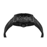 Philipp Plein The Skeleton Automatic Black Rubber Strap PWJFA1125