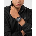 Philipp Plein The Skeleton Automatic Black Rubber Strap PWJFA1125
