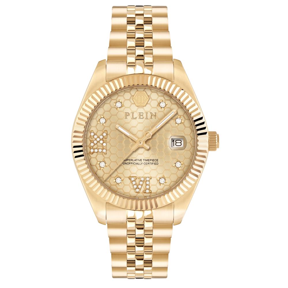 Philipp Plein Date Superlative Crystals Gold Stainless Steel Bracelet PWYFA0425 Philipp Plein Date Superlative Crystals Gold Stainless Steel Bracelet PWYFA0425