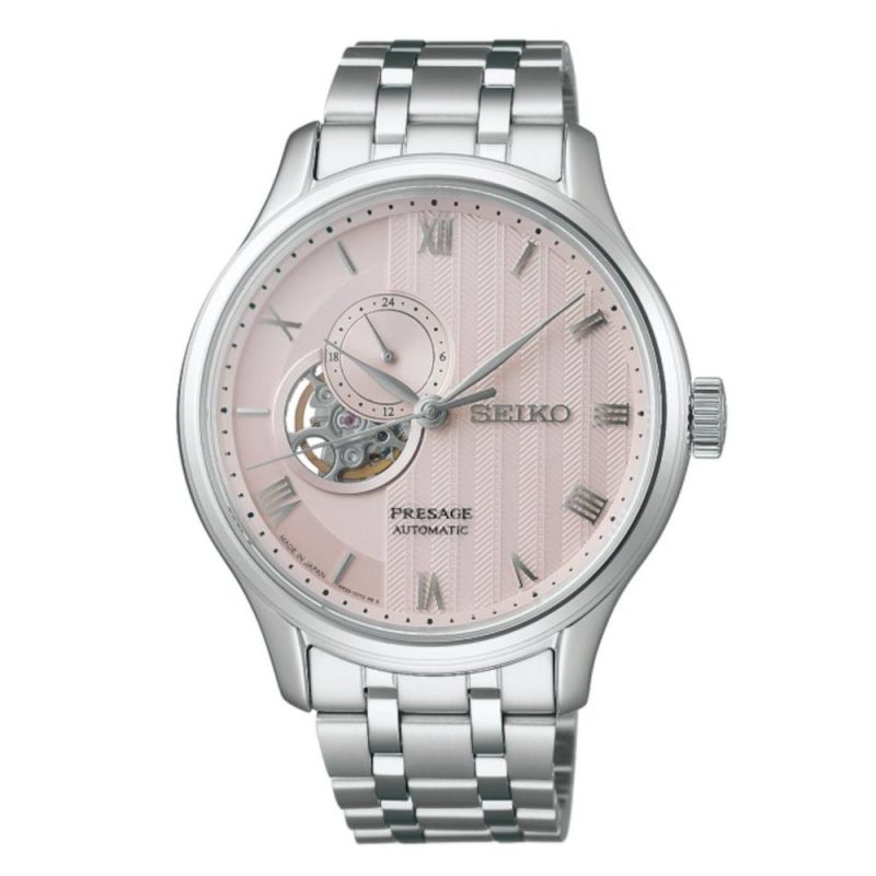 Seiko Presage Japanese Garden Automatic Silver Stainless Steel Bracelet SSA465J1