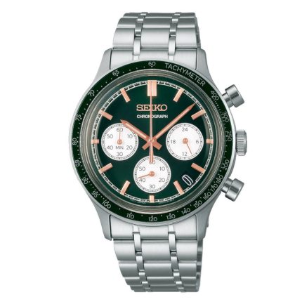 Seiko Conceptual Silver Stainless Steel Bracelet Chronograph SSB481P1