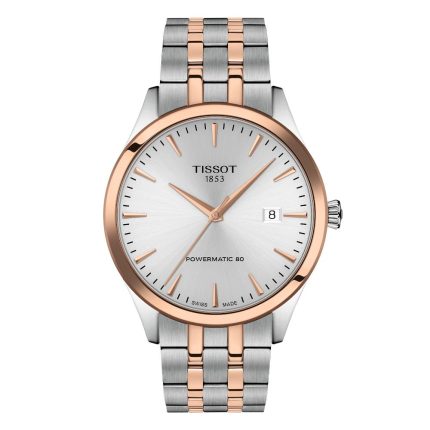 Tissot Classic Dream Powermatic 80 Automatic Two Tone Stainless Steel Bracelet T1584072203101