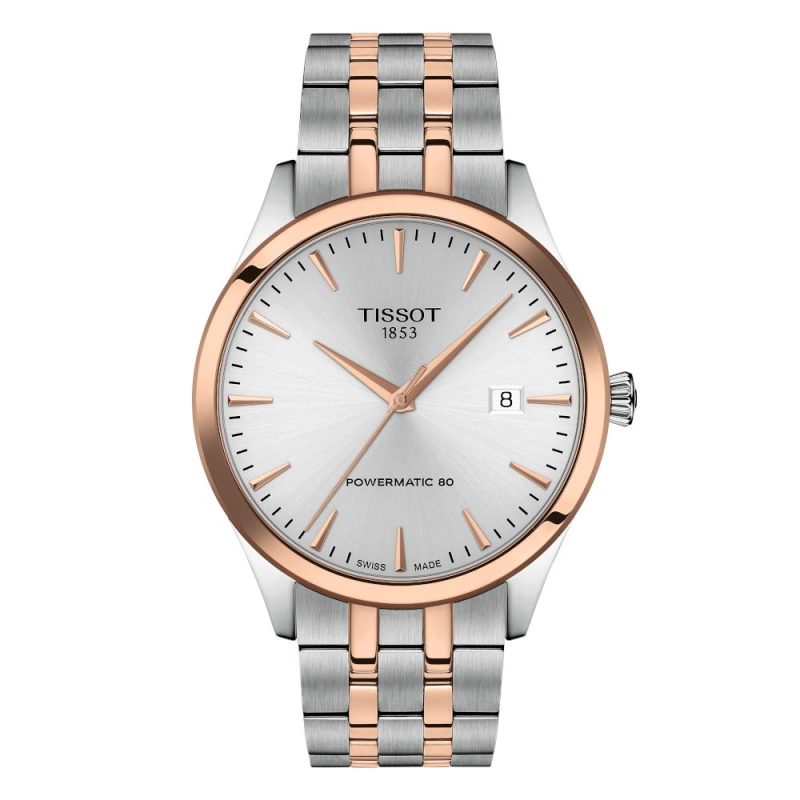 Tissot Classic Dream Powermatic 80 Automatic Two Tone Stainless Steel Bracelet T1584072203101