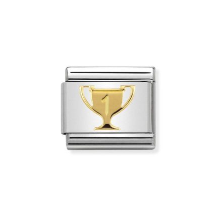 NOMINATION COMPOSABLE CLASSIC LINK WINNER TROPHY IN 18K GOLD 030149/23