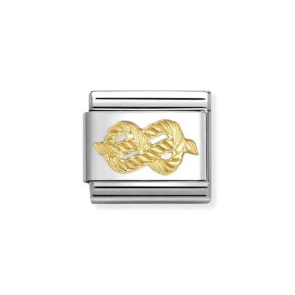 NOMINATION COMPOSABLE CLASSIC LINK KNOT IN 18K GOLD 030149/59