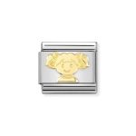NOMINATION COMPOSABLE CLASSIC LINK GIRL IN 18K GOLD 030162/73