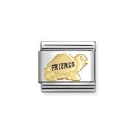 NOMINATION COMPOSABLE CLASSIC LINK FRIENDS TURTLE IN 18K GOLD 030285/74