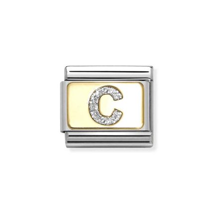NOMINATION COMPOSABLE CLASSIC LINK LETTER C IN 18K GOLD 030291/03