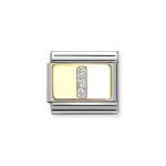 NOMINATION COMPOSABLE CLASSIC LINK LETTER I IN 18K GOLD 030291/09