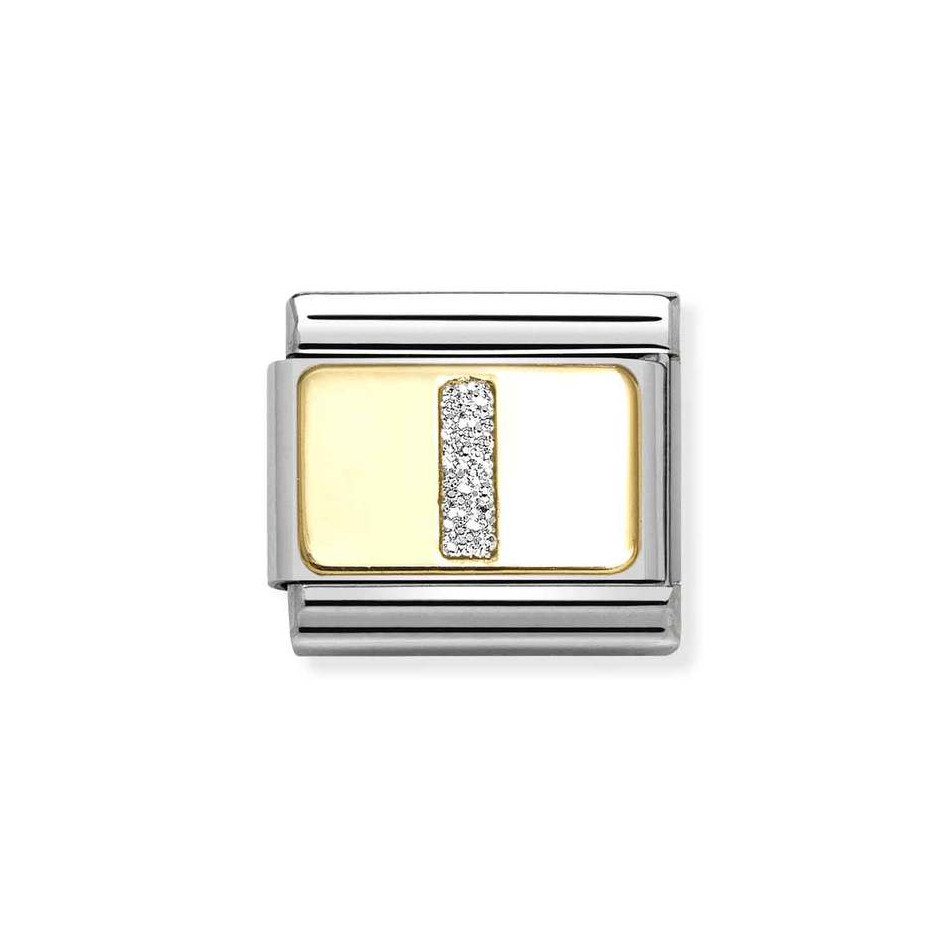 NOMINATION COMPOSABLE CLASSIC LINK LETTER I IN 18K GOLD 030291/09 NOMINATION COMPOSABLE CLASSIC LINK LETTER I IN 18K GOLD 030291/09