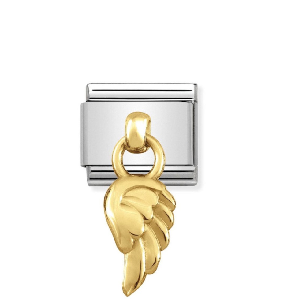 NOMINATION COMPOSABLE CLASSIC LINK WING IN 18K GOLD 031800/06 NOMINATION COMPOSABLE CLASSIC LINK WING IN 18K GOLD 031800/06