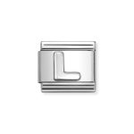 NOMINATION COMPOSABLE CLASSIC LINK LETTER L IN STERLING SILVER 330113/12