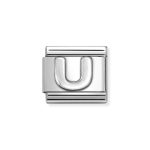 NOMINATION COMPOSABLE CLASSIC LINK LETTER U IN STERLING SILVER 330113/21